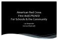 American Red Cross First Aid/CPR/AED For Schools PowerPoint PPT Presentation