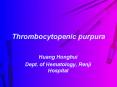 Thrombocytopenic purpura PowerPoint PPT Presentation