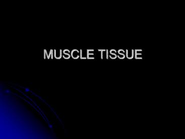 MUSCLE TISSUE