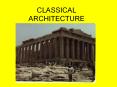 CLASSICAL ARCHITECTURE PowerPoint PPT Presentation
