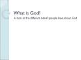 What is God? PowerPoint PPT Presentation