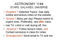 ASTRONOMY 1144 STARS, GALAXIES, UNIVERSE PowerPoint PPT Presentation