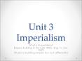 Unit 3 Imperialism PowerPoint PPT Presentation