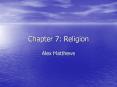Chapter 7: Religion PowerPoint PPT Presentation