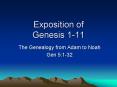 Exposition of Genesis 1-11 PowerPoint PPT Presentation
