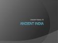 Ancient India PowerPoint PPT Presentation