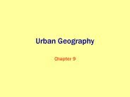 Urban Geography