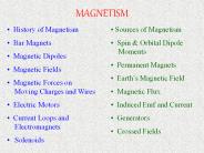 BASICS OF MAGNETISM