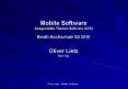 Mobile Software Ausgew PowerPoint PPT Presentation