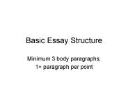 Basic Essay Structure