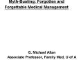 Myth-Busting: Forgotten and Forgettable Medical Management PowerPoint PPT Presentation