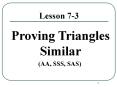 Proving Triangles Congruent PowerPoint PPT Presentation