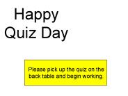 Happy Quiz Day