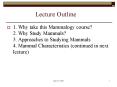 Lecture Outline PowerPoint PPT Presentation