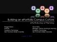 Building an ePortfolio Campus Culture PowerPoint PPT Presentation