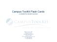 Campus ToolKit Flash Cards a website for student success PowerPoint PPT Presentation