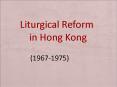 Liturgical Reform PowerPoint PPT Presentation