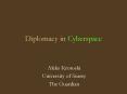Diplomacy in Cyberspace PowerPoint PPT Presentation