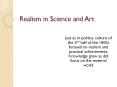 Realism in Science and Art PowerPoint PPT Presentation