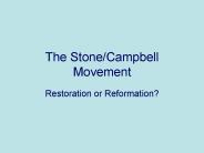 The Stone/Campbell Movement