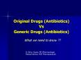 Original Drugs (Antibiotics) PowerPoint PPT Presentation