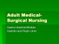Adult Medical-Surgical Nursing PowerPoint PPT Presentation