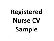 Registered Nurse CV Sample