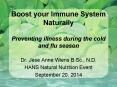 Boost your Immune System Naturally Preventing illness during the cold and flu season PowerPoint PPT Presentation