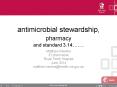 antimicrobial stewardship, pharmacy  and standard 3.14 PowerPoint PPT Presentation
