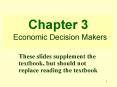 Chapter 3 Economic Decision Makers PowerPoint PPT Presentation