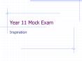 Year 11 Mock Exam PowerPoint PPT Presentation