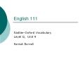 English 111 PowerPoint PPT Presentation
