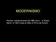 MODERNISMO PowerPoint PPT Presentation