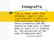Etnografia