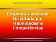 Proposta Curricular Orientada por Compet PowerPoint PPT Presentation