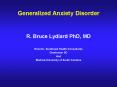 Generalized Anxiety Disorder PowerPoint PPT Presentation