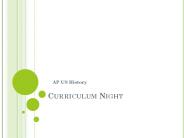 Curriculum Night