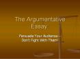 The Argumentative Essay: PowerPoint PPT Presentation
