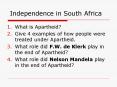 Independence in South Africa PowerPoint PPT Presentation
