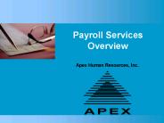 Payroll Services Overview