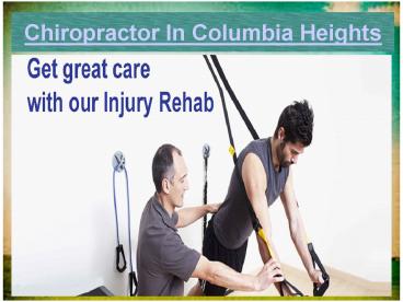 Massage In Columbia Heights