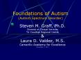 Foundations of Autism (Autism Spectrum Disorder) PowerPoint PPT Presentation