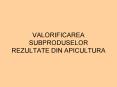VALORIFICAREA SUBPRODUSELOR REZULTATE DIN APICULTURA PowerPoint PPT Presentation
