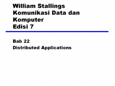 William Stallings Komunikasi Data dan Komputer Edisi 7