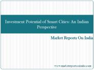 Investment Potential of Smart Cities - An Indian Perspective