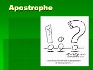 Apostrophe