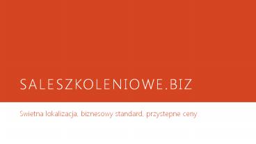 Sale szkoleniowe - świetna lokalizacja biznesowy standard przystepne ceny
