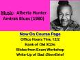 Music: Alberta Hunter  Amtrak Blues (1980) PowerPoint PPT Presentation