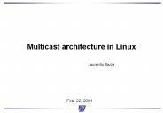 Multicast architecture in Linux