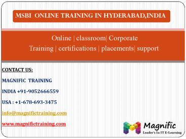 msbi online training